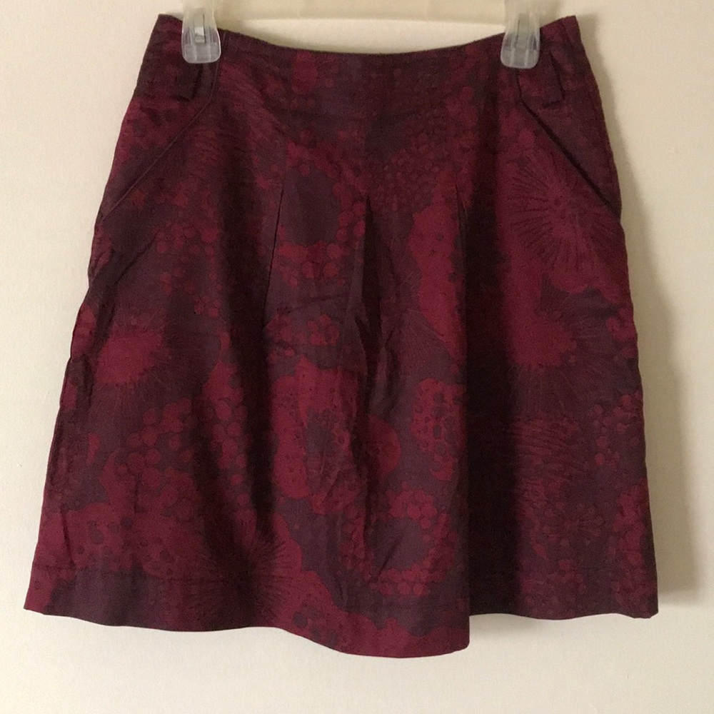 H&M Red Wine Skirt w/ pockets